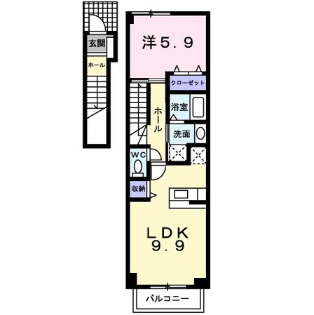 フラン　ブリッサ　Ａの物件間取画像